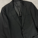 MAGE MALE Men's One Button Suit Jacket Elegant Solid Color Blazers Slim Fit Lightweight Sport Coats Blazer
, Size -L, Black