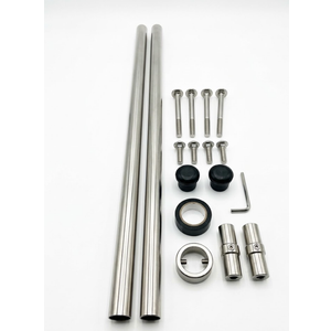 Curtain Rod, 2 Piece Set, Silver Metal, Size 71"