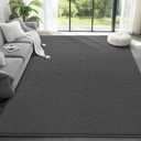 Large Modern Area Rugs for Living Room Bedroom, 5x8 Feet Dark Grey Ultra Soft Solid Thickened Memory Foam Indoor Minimalist Carpets, Non-Slip Comfy Rugs for Boys Girls Nursery Kids Room Home Dcor