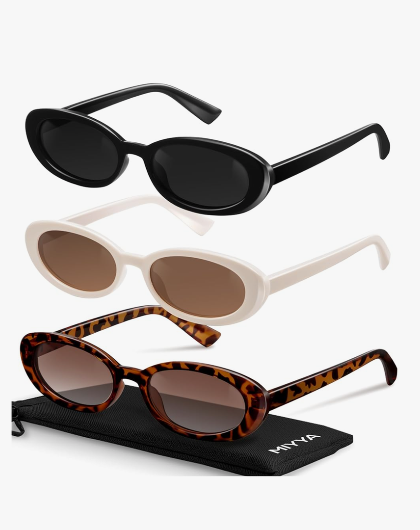 miyya Old Money Polarized Oval Sunglasses – 2025 Edition, UV400 Protection, Feather-Light Fit & Trendy Colors