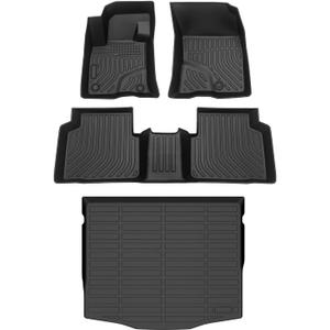 Cartist Floor Mats and Cargo Liner Fit for Ford Escape 2020-2025 2026 (Not Fit Hybrid) All Weather Floor Mat Escape Accessories Heavy Duty Carpet Protection