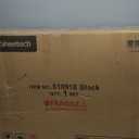 Yaheetech Massage Tables Portable Tattoo Table Adjustable Lash Bed Aluminium 3 Folding Spa Bed with Non-Woven Bag 28 inch Wide Black