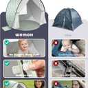 Baby Beach Tent, 2026 Upgrade Pop Up UPF 50+ UV Protection Sun Shelter Canopy with Mosquito Net Portable Outdoor Shade Summer Essentials for Babies & Toddlers