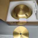 Portable LED Mushroom Table Lamp, Cordless Desk Night Light with 5200mAh Rechargeable Battery, Stepless Dimming Small Lamp with 3 Colors and Brightness Control for Bedroom/Patio/Bar/Coffee shop (Gold)