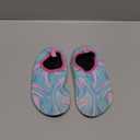 Deevike Water Shoes for Women Men Barefoot Quick-Dry Aqua Socks Slip-on for Beach Swim Surf Yoga Exercise (5.5-6.5 Women/4.5-5.5 Men, Rainbow/Pink)