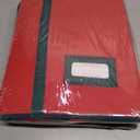 2 x Christmas Figurine Storage Box & Nutcracker Storage Containers with Visible Lid for 15-inch Collectibles, Large Holiday Ornament Decor Organizer Keeps 8 Figurines, Xmas Decoration Storage Box, Red