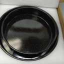 3-Pack Enamel Roasting Pan Set Round Deep Baking Pans Oven Trays10"/12"/14" Cake Pans High Performance Non-Toxic Pizza Pan Cookie Baking Sheets Oven Trays For Cooking Merry Christmas Gift for Mom, 10.24/12.6/14inch