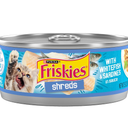 Friskies Wet Cat Food, Savory Shreds With Whitefish and Sardines In Sauce, 5.5 Oz Can (Pack of 4)