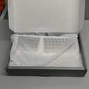 Ergonomic Wireless Keyboard and Mouse Set Creamy Wireless Keyboard Silent Mice Set with Wrist Rest for Computer, Laptop, PC, Mac, Windows (Gray White)