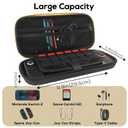 TIKOdirect Carrying Case for Nintendo Switch 2 (2025), Portable Travel Bag with 12 Game Card Slots, Hard Shell Case for Nintendo Switch 2 Console Joy-Con & Accessories, Kingdom, Black