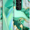 Hocase for Galaxy S25 Ultra Case, Shockproof Heavy Duty Hard Plastic+Soft Silicone Rubber Bumper Hybrid Dual-Layer Protective Case for Samsung Galaxy S25 Ultra 6.9" 2025 - Mint Green