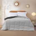 Modern Threads Down Alternative Reversible Comforter Dark Gray/Gray Queen