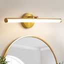 KAISITE Bathroom Light Fixture Over Mirror - Gold Vanity Light Fixture 18W 4000K Angle Adjustable 22 Inch LED Dimmable Modern Vanity Light Bar for Bedroom Living Room Bathroom