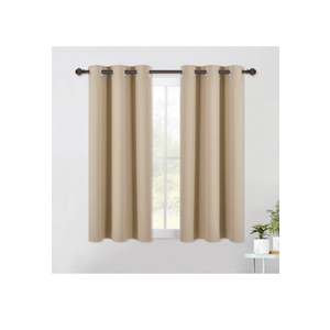 NICETOWN Room Darkening Draperies Window Curtain Panels, Thermal Insulated Grommet Room Darkening Curtains for Bedroom (Biscotti Beige, 2 Panels, W42 x L54)