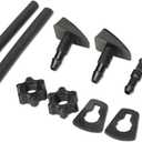 2 x MITZONE Universal Windshield Washer Nozzle Kit Replace 47137, The screw-on style nozzles (Universal Windshield Washer Nozzle)