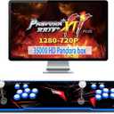 【 35000 Games in 1 】 70S Pandoras Box Arcade Game Console Retro Game Machine for Home PC & TV, 2-4 Players, 1280X720, Support 3D , Search/Hide/Save/Load/Pause , Favorite List,Double Stick
