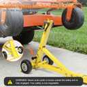 Heavy-Duty Mower Lift Jack 800 lbs Capacity, Thick Q235 Steel, Portable Lawn Mower Lift with Safety Arm for Zero Turn & Riding Mowers