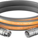 Giraffe Tools Garden Hose 10FT, 5/8" Lightweight Lay Flat Water Hose, Custom Length, Flexible, Leakproof Hybrid Hose Pipe with Male to Female Fitting