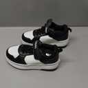 HSQ Roller Skate Shoes for Girls Boys Kids Detachable Wheeled 2 in 1 Skating Shoes with Wheels Fashion Sneaker Ages 5-8,8-12 Black White Size Little Kid 1.5 32