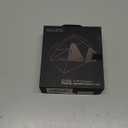 Aulumu A39 Geometric AirPods Pro 3 Case with Lock | Protective Cover with Nylon Buckle | Alloy Armour | Compatible with Apple AirPods Pro 3rd Generation Case (2025) - Transparent Gray (Translucent Grey)