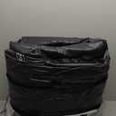 OhGeni 18" Luxury Air Mattress Queen with Built-in Pump, Silk Foam Topper Inflatable Bed for Superior Comfort, Premium Blow-Up Mattress for Home & Guest, Easy Setup, Extra Support, Black