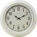 Kiera Grace Large Emmerson Round Wall Clock, 20" x 20", White