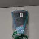 Adjustable Deep Dog Cone Collar for Dogs to Stop Licking, Soft Transparet E Collar for Medium Dogs After Surgery, Comfort Wound Recovery Cone with Padding, Foldable & Easy-Clean Pet Cone(Blue-Green,M)