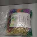 JOYIN 120 Pcs Mardi Gras Multi Metallic Colors Bead Necklaces, Gold Green Purple Necklace Set for Mardi Gras Party Favors Supplies, St. Patricks Day Costume Accessories Decorations