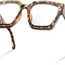 livho Oversized up to 99% Blue Light Blocking Glasses for Woman - Rectangle Fashion Glasses for Computer, Chic Preppy Frame