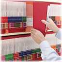 Smead End Tab File Folder, Shelf-Master Reinforced Straight-Cut Tab, Letter Size, Red, 100 Per Box (25710)