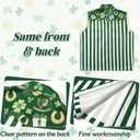 Giftdigger St Patricks Day Denim Vest for Men St Patricks Day Jacket Irish Denim Vest St.Patricks Sleeveless Jacket St.Patricks Costume Green,L