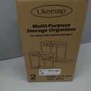 2 Pack Multi-Purpose Pull-Out Storage Organizers, Under Sink & Cabinet Storage, 12.8 Inch, White