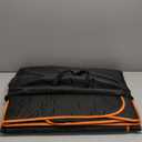 Back Seat Extender for Dogs - Large Space, Waterproof Dog Car Seat Cover for Back Seat with Hard Bottom Holds 420lbs, 600D Heavy-Duty Upgraded Material Dog Hammock for Car, Easy to Use and Clean (Black Orange)