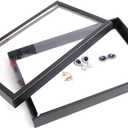 ZLY Jewelry Rings Display Tray Velvet 100 Slot Case Box Jewelry Storage Box