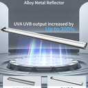 LUCKY HERP T5 Reptile Light Fixture Combo Kit 54W (New Upgrade), UVB Reptile Light Fixture with Desert UVB 10.0 46" Fluorescent Tube, UVA UVB Reptile Light for Lizard, Bearded Dragon, Tortoise