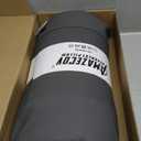 Non-Slip Memory Foam Neck Pillow for Recliner,Breathable Perforated Leather Adjustable Recliner Pillow for Pain Relief in Home, Office and Travel (Dark Gray)