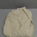 GLORY SEASON Retro Farmhouse Ruffle Round Tablecloth Cotton Flounces Trim Washable Table Cover White Tablecloths for Rectangle Table Baby Shower Kitchen Party Wedding Decor, 70'' Round