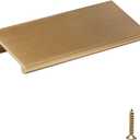 Regry 10 Pack Champagne Bronze & Gold Finger Pulls for Kitchen Cabinet Edges, 3in (Hole Center: 3in(76mm))