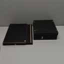 VASAGLE Custos Collection - Bookshelf, 2-Tier Bookcase, Book Shelf, Open Storage Shelf, 9.4 x 7.9 x 25.2 Inches, for Living Room, Home Office, Dining Room, Ebony Black ULBC522B01