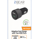 Zgear Adaptive Fast Charge With Two USB Ports