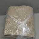 OIAHOMY 75L Large Woven Cotton Rope Storage Basket with Handle for Organizing Blanket and Toys for Living Room, Nursery, Brown Variegated 22x17x12