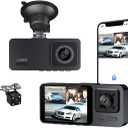 2K Dash Camera for Car Front and Rear Inside WiFi Dash Cam with Phone App Security Video Recorder, HD 1080P Dashcam 2'' Screen Loop Recording, HDR, G-Sensor