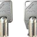 KeyPower Keys (2) GR100 Tubular Key for Greenwald Commercial Washer Door/Service Panel/Coin Washing Machine, Compatible with Maytag Whirlpoo HPC Speed Queen ESD Lock Money Box Lock Key