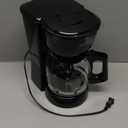 BLACK+DECKER 12-Cup Coffee Maker with Easy On/Off Switch, Easy Pour, Non-Drip Carafe with Removable Filter Basket, Vortex Technology, Black