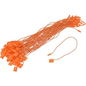 MECCANIXITY Hang Tag String Snap Lock Pins Loop Price Tag Fastener Plastic Tags Ties Orange 7 Inch Pack of 1000