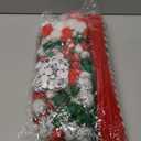 540 Pcs Christmas Pipe Cleaners Crafts Set Including 240 Pcs Pipe Cleaners for Crafts, 200 Pcs Pom Poms, 100 Pcs Self Adhesive Wiggle Googly Eyes for DIY Art and Craft Supplies