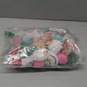 Cute Plush Christmas Curtain for Door Window Wall 34" W x 36" L Self-Adhesive Curtain for Living Room and Bedroom Decor