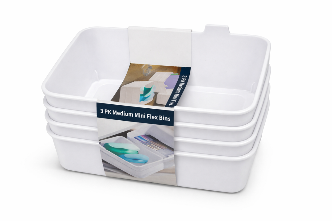 3 Pieces Medium Mini Flex Bins
