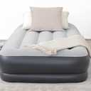 SLEEPLUX Durable Inflatable Air Mattress with Built-in Pump, Pillow and USB Charger, Twin 15"