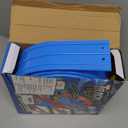 Flex Race Car Track 15 Ft for Kids 3+ Toys, with 4 Small Racecars, Suitable for Hot Wheels and Diecast 1/64th Cars, Rolls Up Race Tracks with Strong Suction Cups